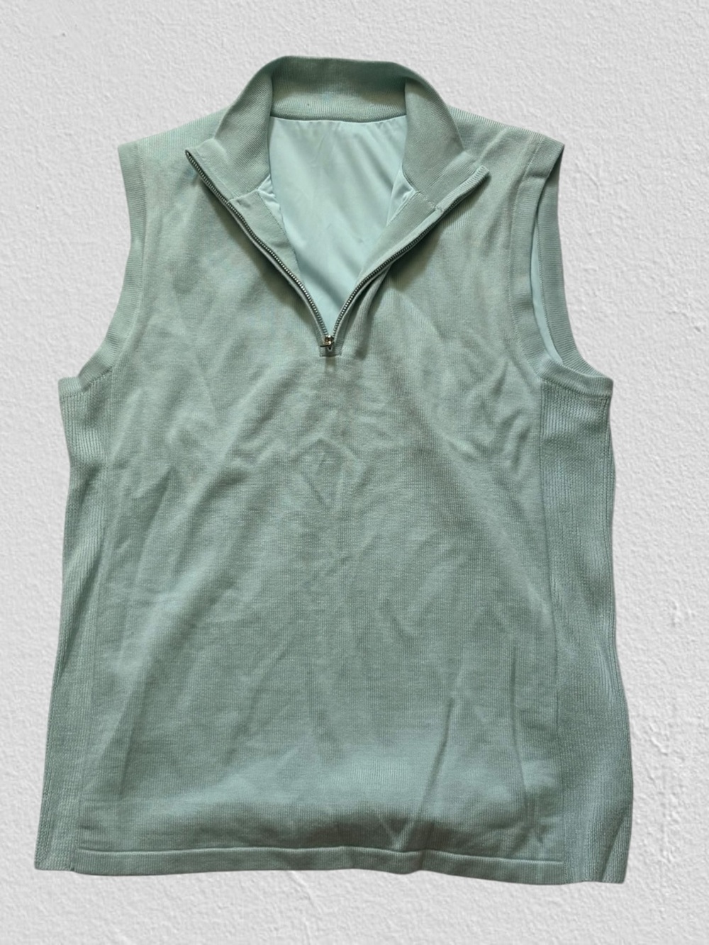 G/Fore G4 Fold Wind Breaker Wool Vest Mens Light Blue - Picture 2 of 6